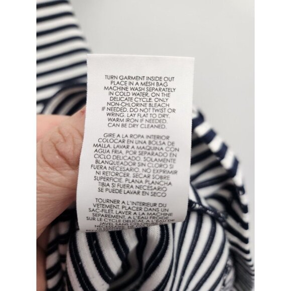 Cabi Womens Captain Shift Dress Size XS Navy White Striped Short Sleeve #5268 - Picture 9 of 10